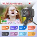 Seckton Upgrade Kids Selfie Camera, Christmas Birthday Gifts for Boys Girls Age 3-12, Children Digital Video Cameras with Flash, 2.4" Screen Portable Camera Toy 4 5 6 7 8 9 Year Old Boys Girls-Black by TinyTreasures Baby Boutique