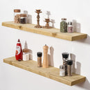 Fun Memories Floating Shelves for Wall Decor, 36"x8" Rustic Reclaimed Wood Shelves, Heavy-Duty Wall Mounted Shelves with Invisible Brackets, Set of 2for Living Room, Bedroom, Kitchen, Natural Finish by CozyNest Decor