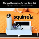 Squirrel-Bedside Perch, Floating Organizer with USB-C & A Charging Ports, Great Bedside Shelfie, Gift for teens and college freshman, for Gamers, Dorm room gifts. Assembly in 1 minute. Light Blue by CozyNest Decor