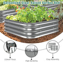 Raised Garden Bed, 2×2×1ft Galvanized Steel Planter Boxes, Heavy Duty Outdoor Raised Garden Bed Planter Kit for Gardening, Rustproof Garden Beds for Vegetables, Fruits, Flower Grow by GreenHaven Gardens