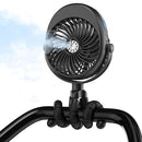2025 Upgarded 4000mAh Misting Baby Stroller Fan, Rechargeable Battery Operated,Max 15Hrs Cooling,50ml Portable Water Sprayer Misting Fan with Flexible Tripod Clip on Car Seat Crib Treadmill Bunk Bed by TinyTreasures Baby Boutique