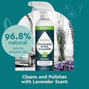 Puracy Stainless Steel Cleaner, Natural Stainless Steel Sink Cleaner, Stainless Steel Cleaner for Appliances, Sink Cleaner and Polish Kitchen Cleaner, Stainless Steel Refrigerator Spray (Lavender) by CozyNest Decor