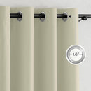 NICETOWN 100% Blackout Portable Curtains, Grommet Total Privacy Window Treatments Thermal Curtains Lightweight Travel Blackout Shades for Bedroom/Hotel, Muted Beige, W52 x L63, 2 Panels by TinyTreasures Baby Boutique