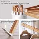Clothes Drying Rack Tripod,Drying Rack Clothing,Laundry Drying Rack,Floor Standing,16 Wooden Poles,Collapsible Drying Racks for Laundry,Retractable,Foldable,Folding by CozyNest Decor