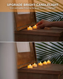 BEICHI Flameless LED Tea Lights - 100 Pack Battery Operated Flickering Fake Candles for Wedding, Halloween, Christmas & Diwali - Warm Yellow by GreenHaven Gardens