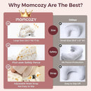 Momcozy Original Nursing Pillow for Breastfeeding-Pioneering Safety Fence- Wider Feeding Pillows for More Support for Mom & Baby- Easier Nursing & Hand Free- Fit for All, Removable Cotton Cover by TinyTreasures Baby Boutique