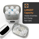 Baby Brezza Bottle Sterilizer and Dryer Advanced – 33% Faster - Largest Capacity Steam Sanitizer - Universal Sterilization Machine for All Bottles + Pump Parts - HEPA Air Filter by TinyTreasures Baby Boutique