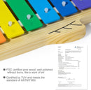 MUSICUBE Xylophone for Baby Toddler Fish Shape Wooden Xylophone with 2 Mallets Educational & Preschool Learning Percussion Instrument Professional Tuning Musical Toys for Kids Aged 3+ by TinyTreasures Baby Boutique