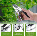 Garden Clippers, Premium Germany Pruners, Work 3 Times Easier, Professional Pruning Shears, Cutting Rose, Flower, Hedge, Stem, Sharp Scissors Gardening Tools, Arthritis Weak Hand Snips by GreenHaven Gardens