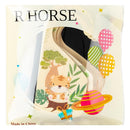 R HORSE 8Pcs Safari Baby Closet Dividers, Double Sided Nursery Hanger Dividers Wood Baby Closet Size Organizers for Boy Girl Birthday Christmas Gift (0-24 Months) by TinyTreasures Baby Boutique