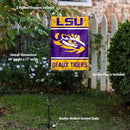 College Flags & Banners Co. Louisiana State LSU Tigers Garden Flag with Stand Holder by GreenHaven Gardens