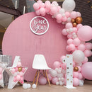 RUBFAC 129pcs Pastel Pink Balloons Different Sizes 18 12 10 5 Inches for Garland Arch, Light Pink Balloons for Birthday Valentine's Day Baby Shower Gender Reveal Wedding Party Decoration by TinyTreasures Baby Boutique