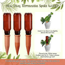 6 Sets Plant Watering Devices Include Terracotta Self Watering Spikes and 26 oz Plastic Bottles Slow Release Vacation Insert Automatic Plant Watered Device by GreenHaven Gardens