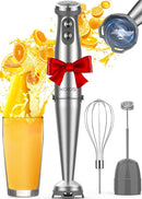 KOIOS Immersion Blender, 1000W Anti-scratch 3-in-1 Hand Blender, Upgraded 12 Speed Stainless Steel Blade Stick Blenders with Turbo Mode, Whisk and Milk Frother, Non-BPA by TinyTreasures Baby Boutique