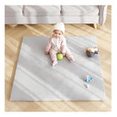 Baby Play Mat 48"x48" – Thick, Non-Slip Foam Mat for Babies and Toddlers. Foldable, Scrubbable, Odorless, and Soft, Ideal for Playpens, Crawling, and Indoor Playtime-Grey by TinyTreasures Baby Boutique
