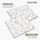 Foldable Baby Play Mat, PIGLOG 0.6 inch Waterproof Playmats for Babies and Toddlers Kids, Safe Foam Playmat for Tummy Time, 50“x50” Playpen Mat, Reversible Portable Baby Floor Mat for Infant, Circle by TinyTreasures Baby Boutique