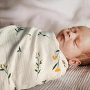GLLQUEN BABY 2-Pack Muslin Swaddle Blankets for Unisex, Baby Swaddle Blanket for Boys and Girls, Soft Breathable Receiving Blankets Neutral, Newborn Essentials, Registry & Gift, 40 x 38 inches by TinyTreasures Baby Boutique