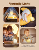 JolyWell Baby Night Light for Kid, Portable Egg Nightlight with Stable Charging Pad, Touch Nursery Night Lamp for Breastfeeding, Toddler Night Light for Bedroom, Timer Setting, ABS+PC, White-2 by TinyTreasures Baby Boutique