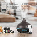 SACATR Aroma Diffiser with Essential Oils Set, 550 ML Essential Oil Diffuser with Remote, Ultrasonic Technology Aromatherapy Diffusers Auto Shut-Off for Office, Home by CozyNest Decor