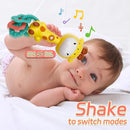 Baby Music Rattle, Teething Toys for Infants 6-12-18 Months Toddlers, Light-Up & Chew Sensory Toys for Baby Boy Girl Gifts (Giraffe) by TinyTreasures Baby Boutique