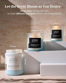 M&SENSE Clean Cotton Scented Candle - 19.4oz Natural Soy Wax Clean Cotton Blossom Scent Non Toxic Candle, 110-Hour Slow Burning 2-Wick Aromatherapy Home Fragrance Gifts for Home Decor by CozyNest Decor