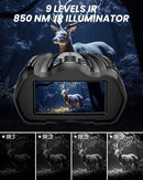 Night Vision Goggles, 4K Binoculars with Camera, 3.5" HD Display and 32GB TF Card, 9 Gear Night Vision, 10X Digital Zoom, 4000mAh Battery Nightvision by TinyTreasures Baby Boutique