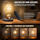 GEEZO Fragrance Candle Warmer Lamp，Electric Candle Warmer with Timer & Dimmer，Mom Christmas Birthday Gifts for Women, House Warming Gifts New Home Bedroom Decor by CozyNest Decor