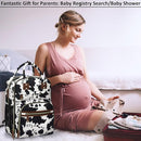 Diaper Bag Backpack for Women with Changing Pad, Baby Bag with Insulated Pockets Multifunctional Diaper Bags For Baby Girl Boy Waterproof Baby Bags For Boys Girls Maternity Bag Cow Print by TinyTreasures Baby Boutique