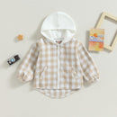 Douhoow Toddler Baby Plaid Jacket Baby Boy GIrl Flannel Hoodies Zip Up Hooded Fall Winter Outerwear Coat by TinyTreasures Baby Boutique