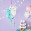 Unicorn Mermaid Pinata - Pull String Pinata for Girls Under the Sea Party Decorations, Rainbow Birthday (Small, 16.5x13x3 In), For Ages 3+ by TinyTreasures Baby Boutique