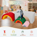 Asweets 4 in 1 Rainbow Foam Climbing Blocks for Toddlers, Indoor Soft Climb and Crawl Play Climbing Toys for Creativity & Imagination, Recognize Color by TinyTreasures Baby Boutique