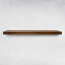 URBANDI, Rustic Floating Shelves, Set of 2, Hidden Bracket, Solid Wood, Heavy Duty, Wall Mounted Shelves, (Dark Brown, 12Wx8D) by CozyNest Decor