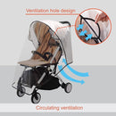 Bemece Stroller Rain Cover, Universal Stroller - Waterproof Windproof Travel Weather Shield Thick & Durable Protect from Dust and Snow with Breathable Ventilation Mesh Clear Visibility by TinyTreasures Baby Boutique