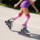 2PM SPORTS Vinal Girls Adjustable Flashing Inline Skates, All Wheels Light Up, Fun Illuminating Skates for Kids Men Adult Women and Boys by TinyTreasures Baby Boutique