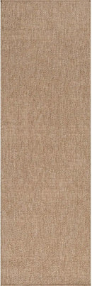 CAMILSON Indoor and Outdoor Runner Rug Natural Solid Boho Woven Design Easy-Cleaning Non Shedding Fiber Living Room Bedroom Garden Patio and Kitchen Washable Outside Carpet Alfombras (2x7) by CozyNest Decor
