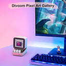 Divoom Ditoo Retro Pixel Art Game Bluetooth Speaker with 16X16 LED App Controlled Front Screen (Pink) by TinyTreasures Baby Boutique