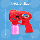 JOYIN 2 Bubble Guns with 2 Refill Solution (10 oz Total), Bubbles Maker, Blower, Machine Gun Blaster for Kids, Toddlers, Outdoors Activity, Party, Birthday Gift, Easter Toys (Blue+Red) by TinyTreasures Baby Boutique