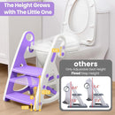Primlect Potty Training Seat, 2-in-1 Toddler Toilet Seat with Step Stool, Ultra-Stable Potty Chair Attachment, Adjustable Seat and Step Ladder, Non-Slip Design, Splash Guard for Boys and Girls(Blue) by TinyTreasures Baby Boutique