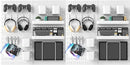 Pegboard Combination Kit, 25.2" x 50.4" Wall Mounted Storage Set with 8 Pegboards & 40 Accessories Hanging, Peg Boards Organizer by CozyNest Decor
