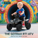 Gotrax RT1 Ride on Toys for Toddlers 1.5-3, Safe 12V Lead-acid Battery up to 80 Minutes, Forward/Reverse 2 Gears, Max 1.5MPH Speed&8" Big Tire, Electric Vehicle ATV Car Best Gift for Age1.5–3 Boy Girl by TinyTreasures Baby Boutique