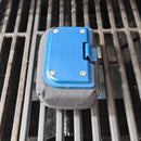 Blue Grill Brush Bristle Free, Replaceable BBQ Cleaning Head Accessories Cleaner, Black Wavy Pad Perfect for Stainless Steel, Porcelain, Cast Iron Grates Round Rectangle Grates by GreenHaven Gardens