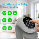 EVLA'S Baby Food Maker, Steamer, Blender, Baby Food Processor for Healthy Homemade Baby Food in Minutes, Touch Screen with 6 Reusable Food Pouches, Baby Registry Essential, Grey by TinyTreasures Baby Boutique