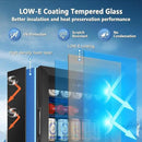 Tylza 130 Can Beverage Refrigerator Cooler, 3.22 Cu.Ft Beverage Cooler with Low-E Glass Door, Safety Lock, Beverage Fridge for Soda, Beer, Wine, Mini Fridge for Home, Office, Bar, Bedroom, Black by CozyNest Decor