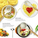 Silicone Cooking Utensils Set - 446°F Heat Resistant Silicone Kitchen Utensils for Cooking,Kitchen Utensil Spatula Set w Wooden Handles and Holder, BPA FREE Gadgets for Non-Stick Cookware (Khaki) by CozyNest Decor