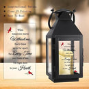 Memorial Lantern, Sympathy Gifts for Loss of Mom/Dad/Loved One, Bereavement Gifts, in Memory of Loved One Lantern,Celebration of Life, Memorial Gifts, Funeral Lantern,When Tomorrow Starts Without me by CozyNest Decor