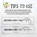 Kids Fishing Pole, Portable Telescopic Kids Fishing Poles for Boys and Girls, Fishing Rod and Reel Combo Kit with Tackle Box, and Fishing Net, Best Fishing Pole for Toddler Youth by TinyTreasures Baby Boutique