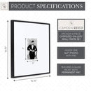 Camden Reed Arcadia 8 Piece Oversized Gallery Wall Frame, 16x20 and 16x16 Inch Matted Frames for Featuring 8x10 and 5x7 Inch Photographs or Art Prints, Black Finish by CozyNest Decor
