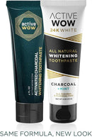 Active Wow Activated Charcoal Toothpaste - for Whitening Teeth, Made with Organic Coconut Oil & Xylitol, Charcoals Activated-Toothpaste (4 Ounce (Pack of 1) by CozyNest Decor