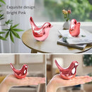 Notakia Small Birds Statues Pink Home Decor Modern Style Decorative Ornaments for Living Room, Bedroom, Office Desktop, Cabinets (2Pcs Pink Birds) by CozyNest Decor