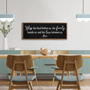 Bless the Food Before Us Sign Wall Decor 40"X15" Large Farmhouse Dining Room Wall Decor Framed Wood Rustic Home Wall Art Kitchen Decoration (Wood Black) by CozyNest Decor